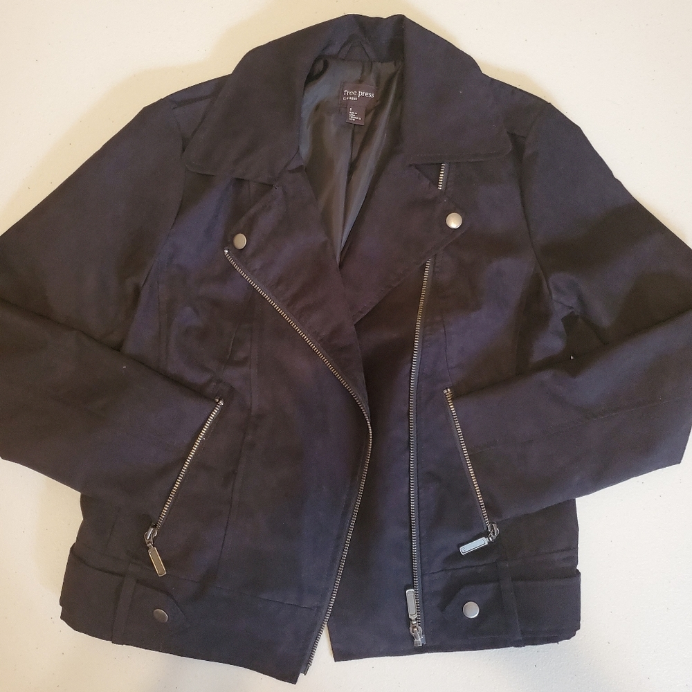 Nordstrom Rack Free Press Faux Suede Moto Jacket